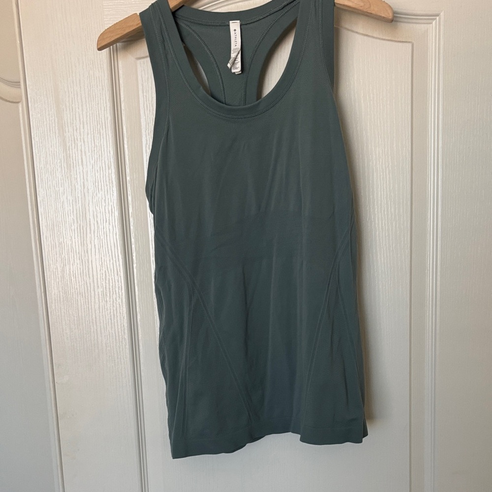 Athleta Green Racerback Tank Top